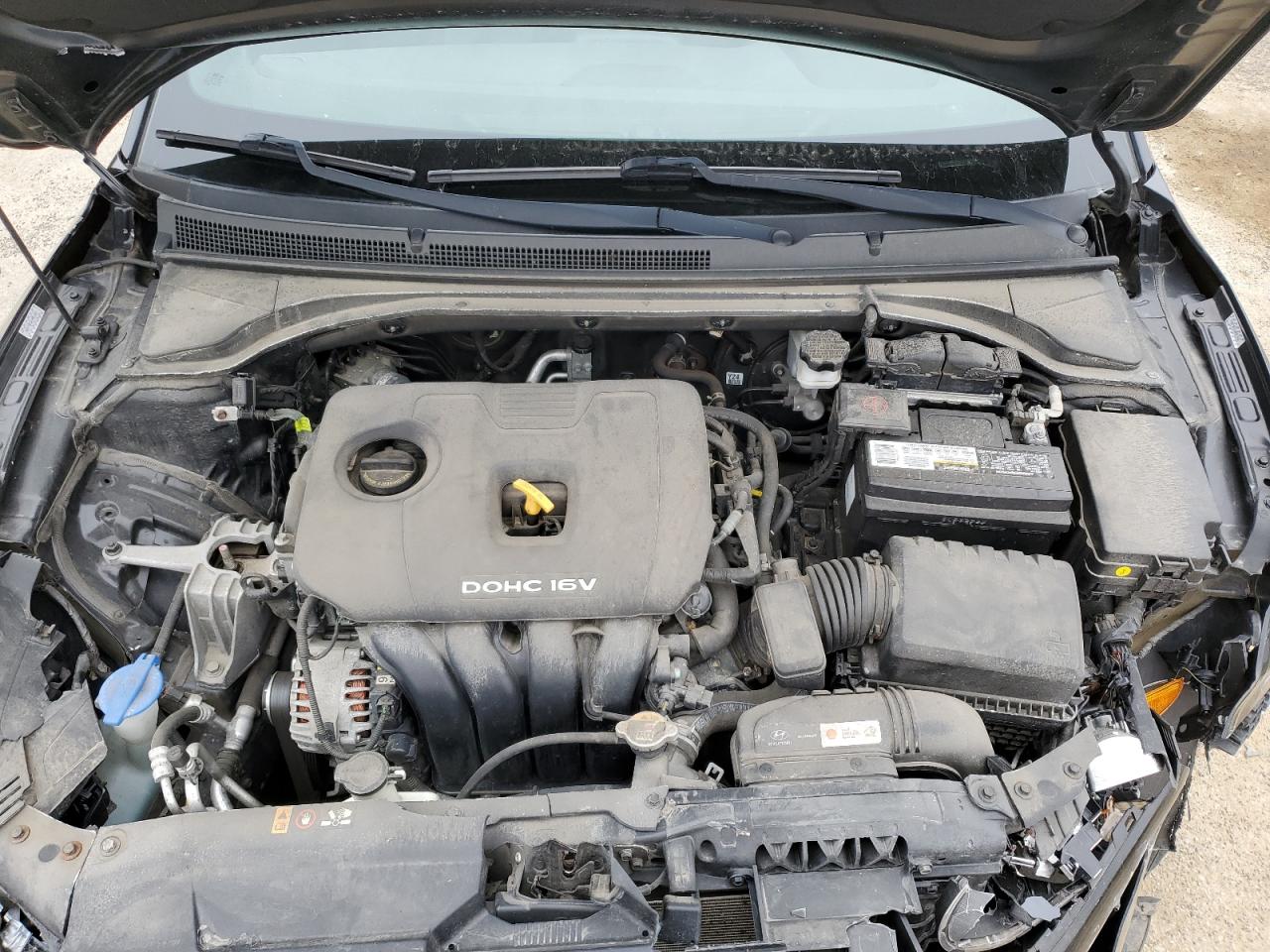 2019 Hyundai Veloster VIN KMHTG6AF9KU011844 Copart auction photo, front end damage thumbnail 11