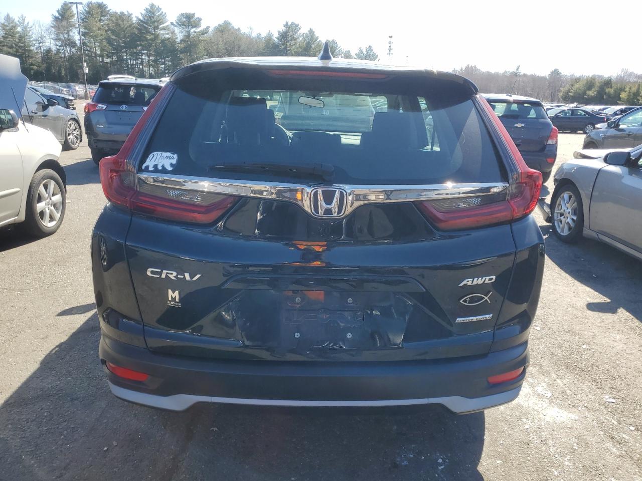 2021 Honda CR-V VIN 5J6RW2H77ML023809 Copart auction photo, front end / side damage thumbnail 6