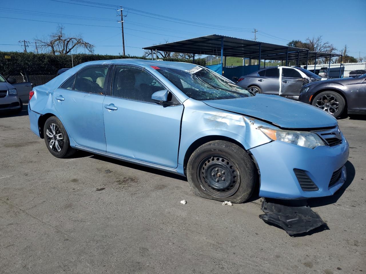 2012 Toyota Camry VIN 4T1BF1FKXCU596541 Copart auction photo, all over damage thumbnail 4