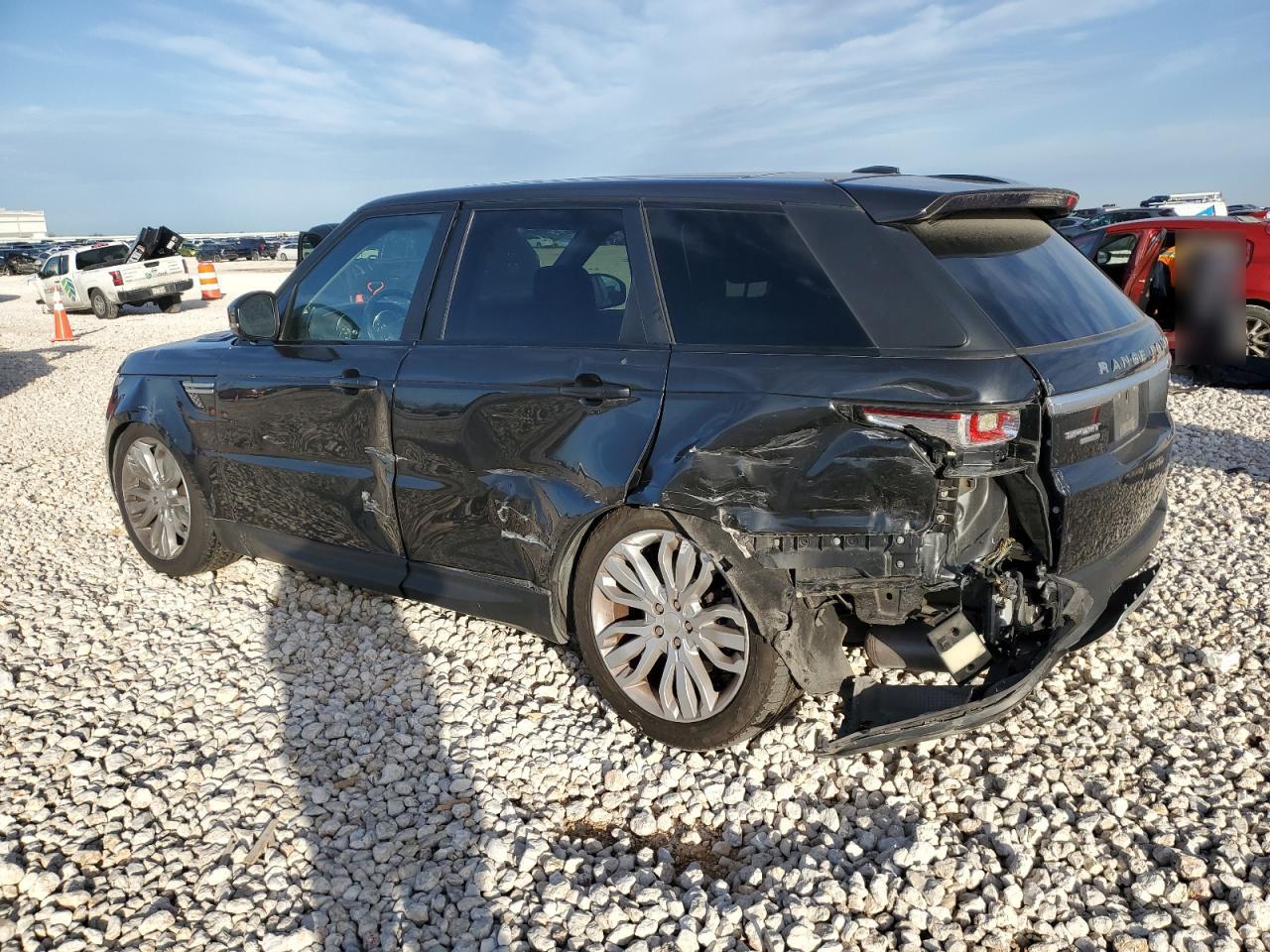 2015 Land Rover Range Rover VIN SALWR2VFXFA508903 Copart auction photo, side / rear end damage thumbnail 2