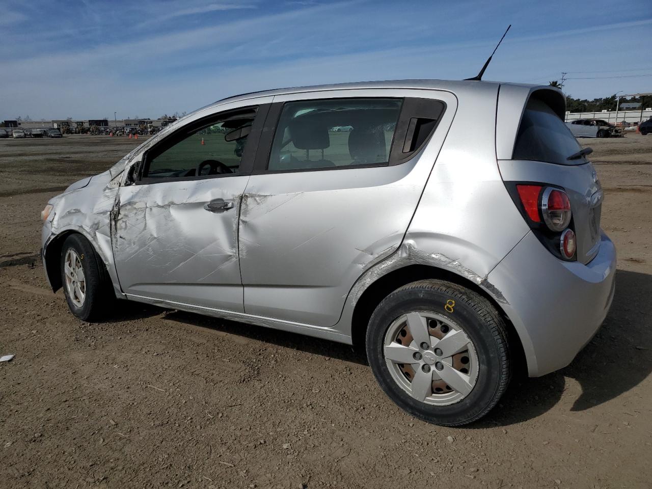 2013 Chevrolet Sonic VIN 1G1JB6SH9D4215002 Copart auction photo, all over damage thumbnail 2