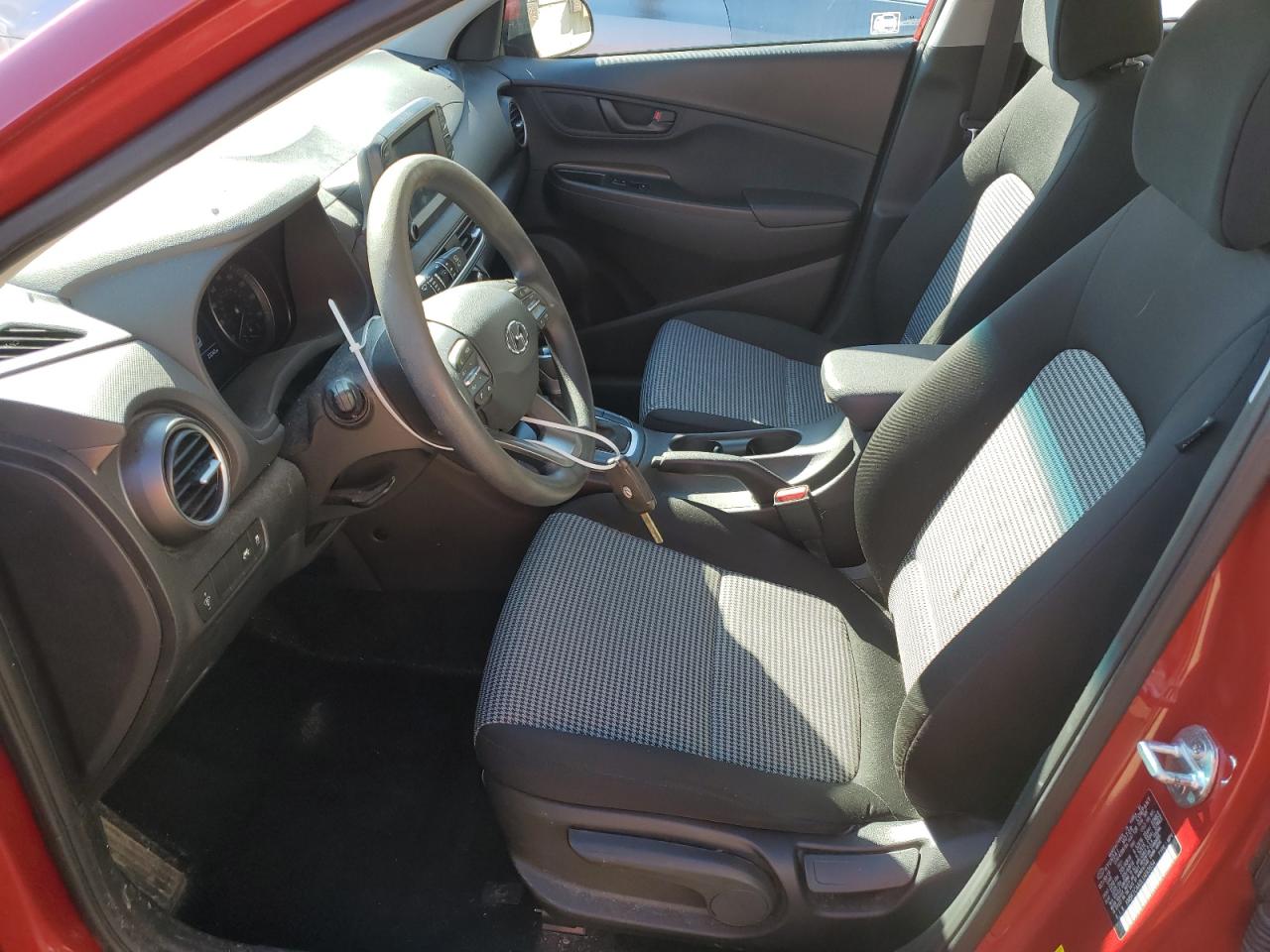 2020 Hyundai Kona VIN KM8K1CAA0LU493654 Copart auction photo, front end / top/roof damage thumbnail 7