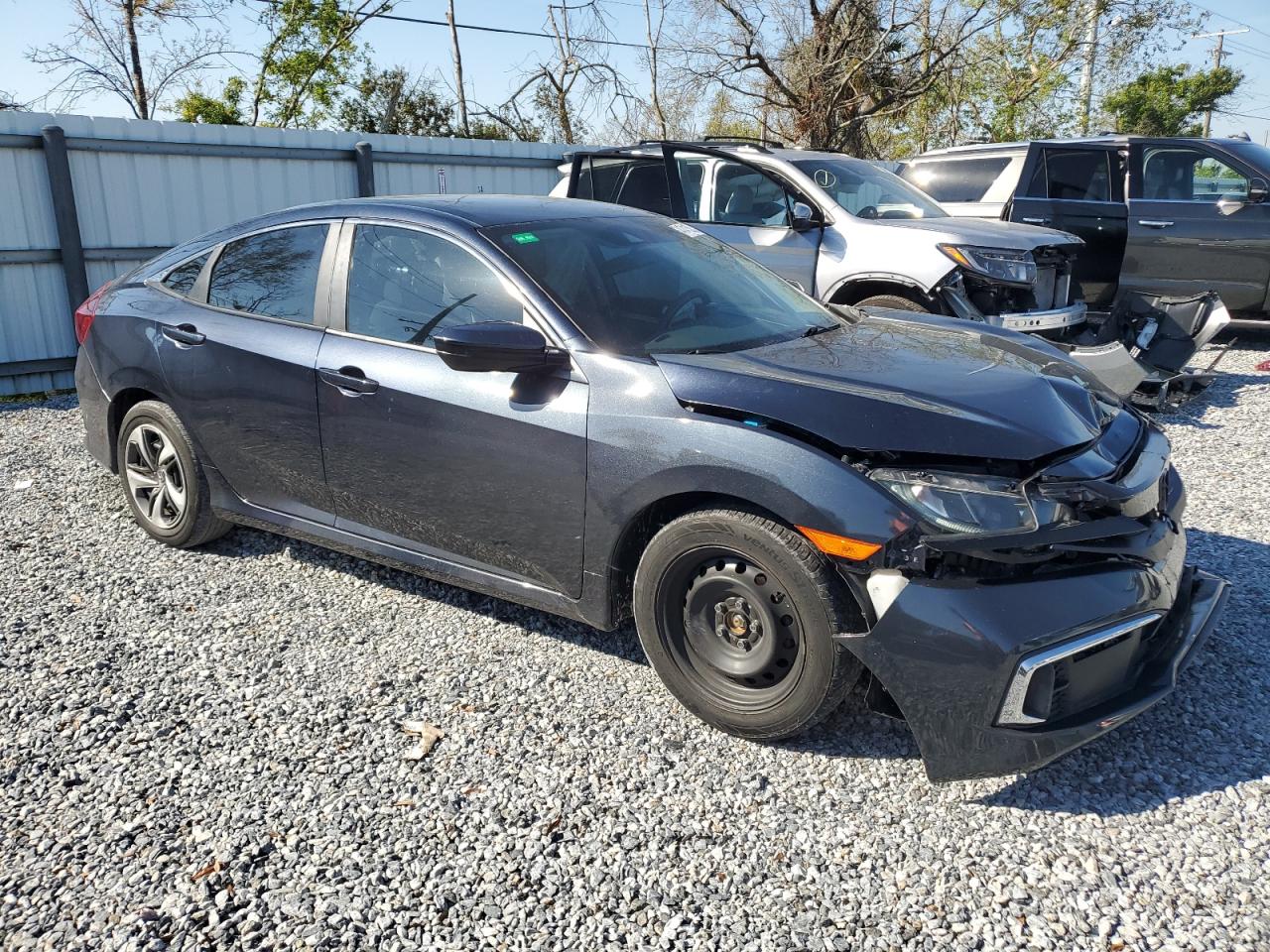2019 Honda Civic VIN 19XFC2F64KE013465 Copart auction photo, front end damage thumbnail 4