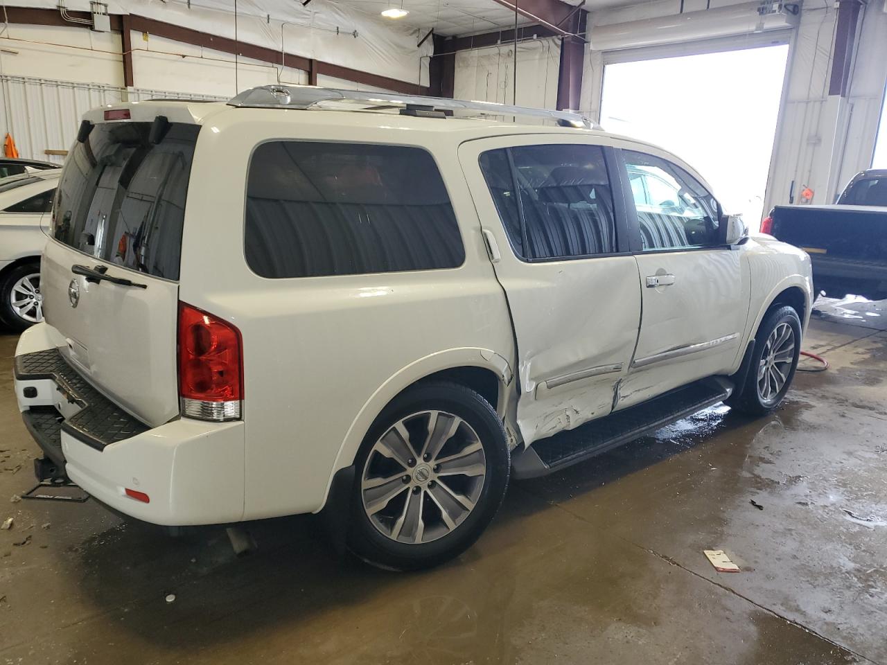 2015 Nissan Armada VIN 5N1AA0NC0FN619404 Copart auction photo, side / rear end damage thumbnail 3