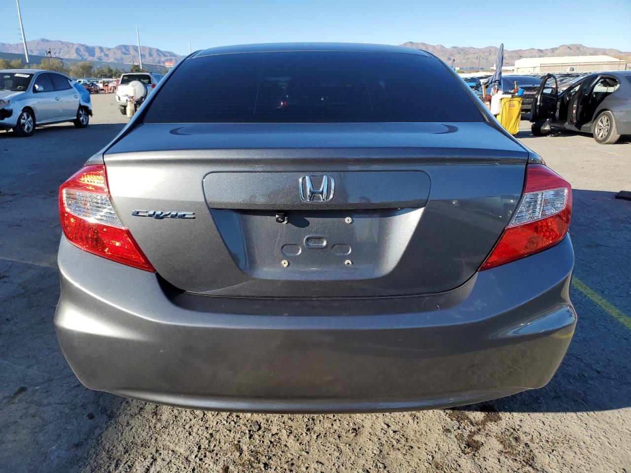 2012 Honda Civic VIN 19XFB2F57CE326991 Copart auction photo, side damage thumbnail 6