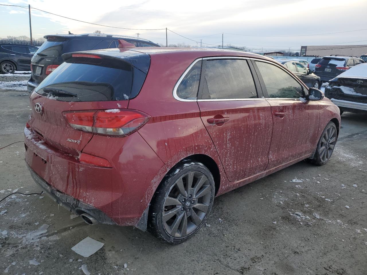 2018 Hyundai Elantra VIN KMHH55LC1JU015751 Copart auction photo, vandalism damage thumbnail 3
