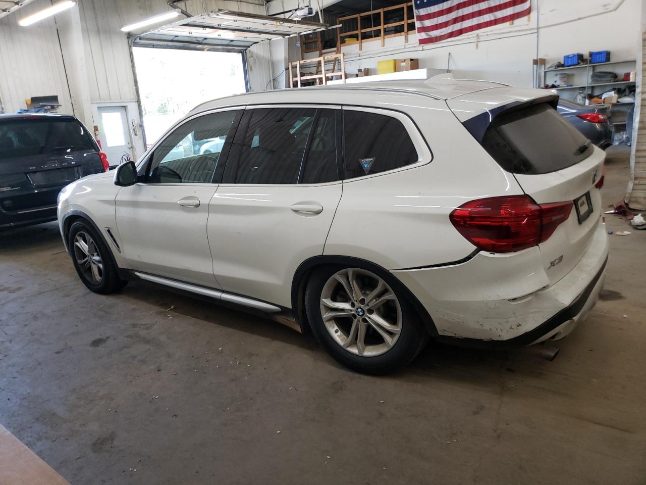 2019 BMW X3 VIN 5UXTR9C57KLP77144 Copart auction photo, rear end damage thumbnail 2