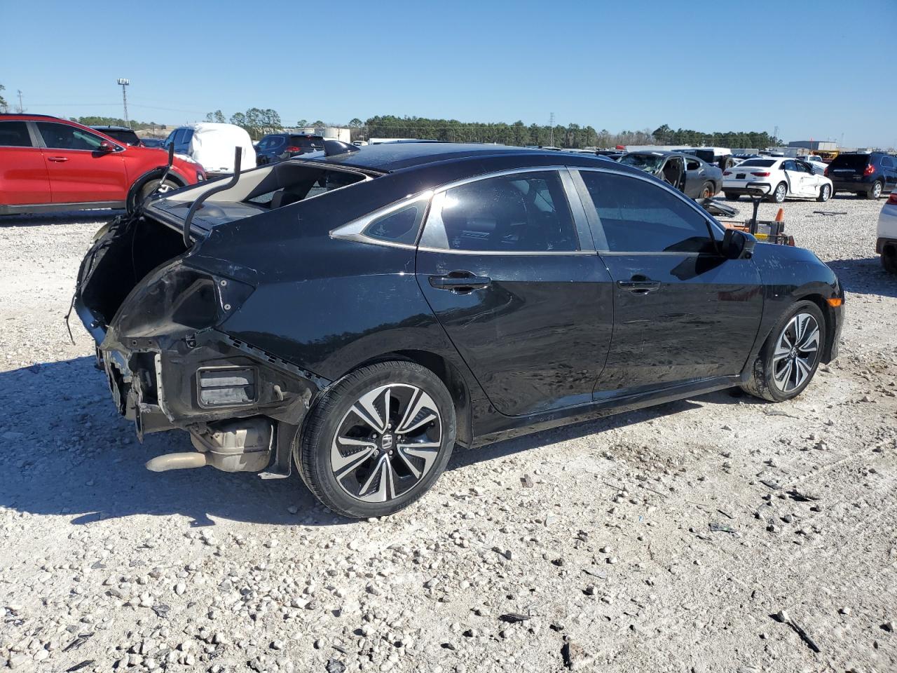 2016 Honda Civic VIN 19XFC1F73GE034012 Copart auction photo, rear end / front end damage thumbnail 3