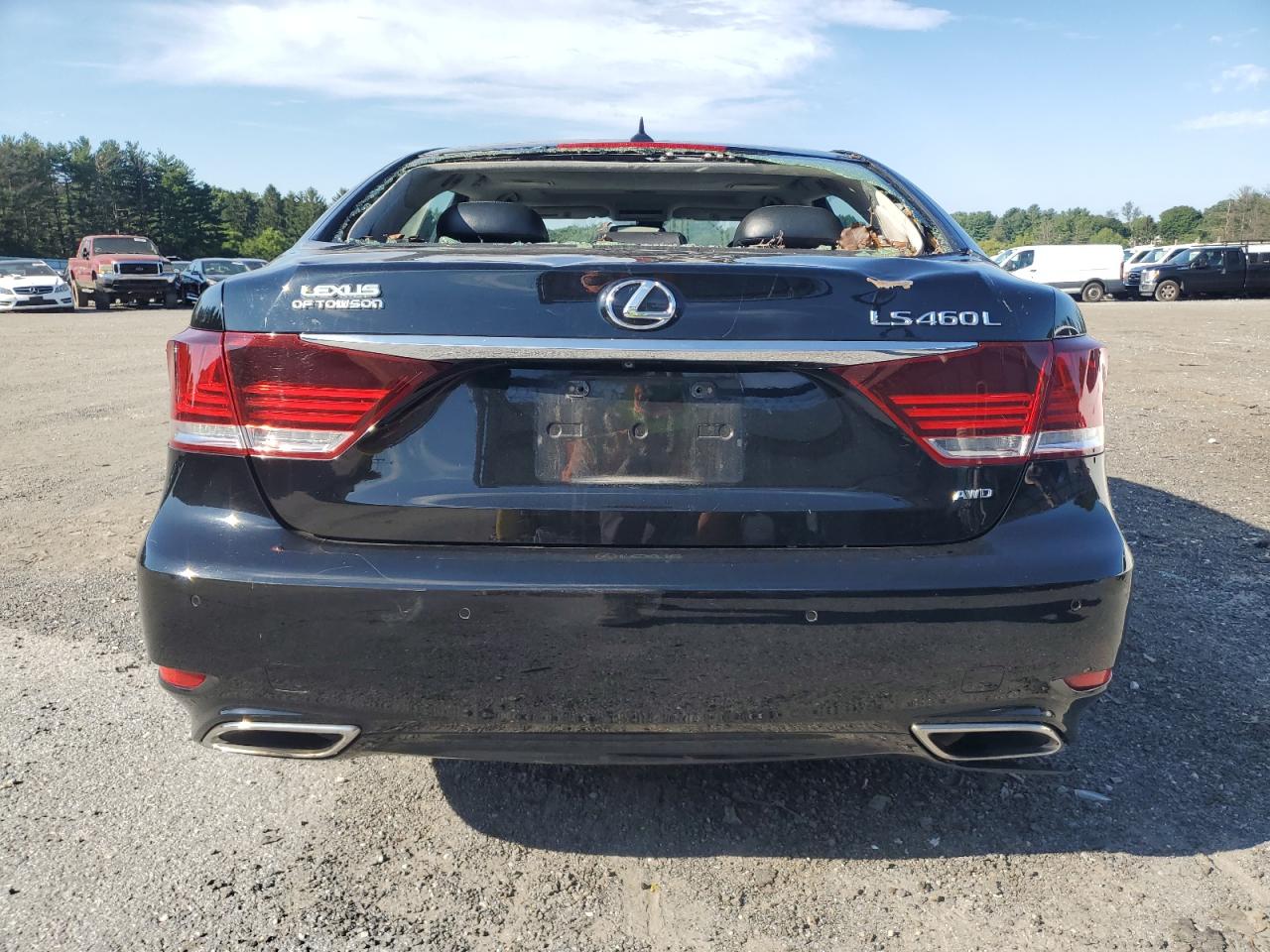 2013 Lexus LS VIN JTHDL5EF9D5005711 Copart auction photo, all over / rear end damage thumbnail 6