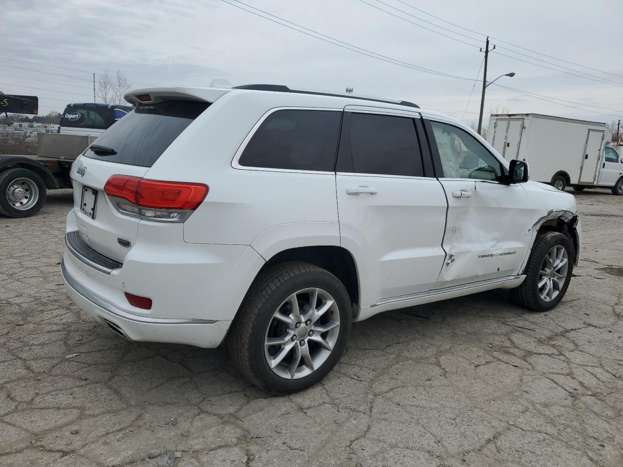 2015 Jeep Grand Cherokee VIN 1C4RJFJG7FC103359 Copart auction photo, front end / side damage thumbnail 3