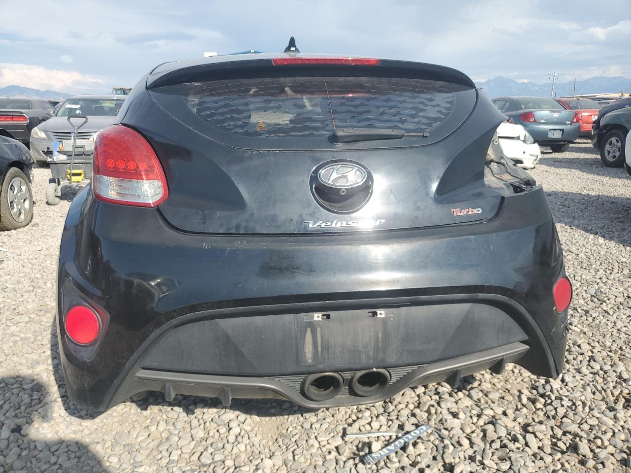 2016 Hyundai Veloster VIN KMHTC6AE6GU291118 Copart auction photo, all over damage thumbnail 6