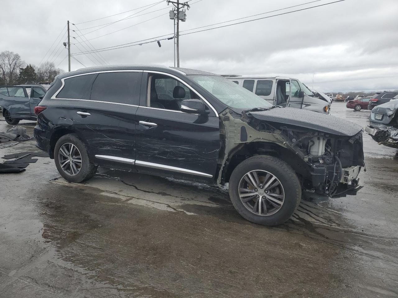2019 Infiniti QX60 VIN 5N1DL0MM3KC549128 Copart auction photo, front end damage thumbnail 4