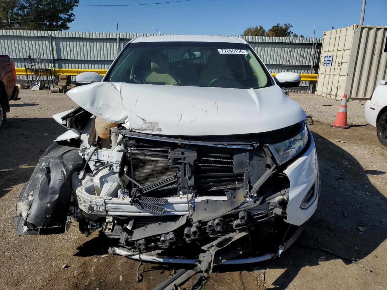 2017 Ford Edge VIN 2FMPK4J90HBC50812 Copart auction photo, front end / minor dent/scratches damage thumbnail 5