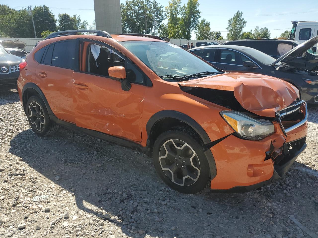 2015 Subaru XV VIN JF2GPAFC5FH227620 Copart auction photo, side / front end damage thumbnail 4