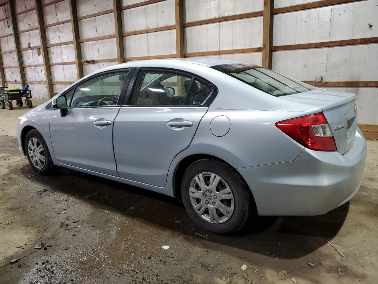 2012 Honda Civic VIN 19XFB2F57CE012080 Copart auction photo, rear end damage thumbnail 2