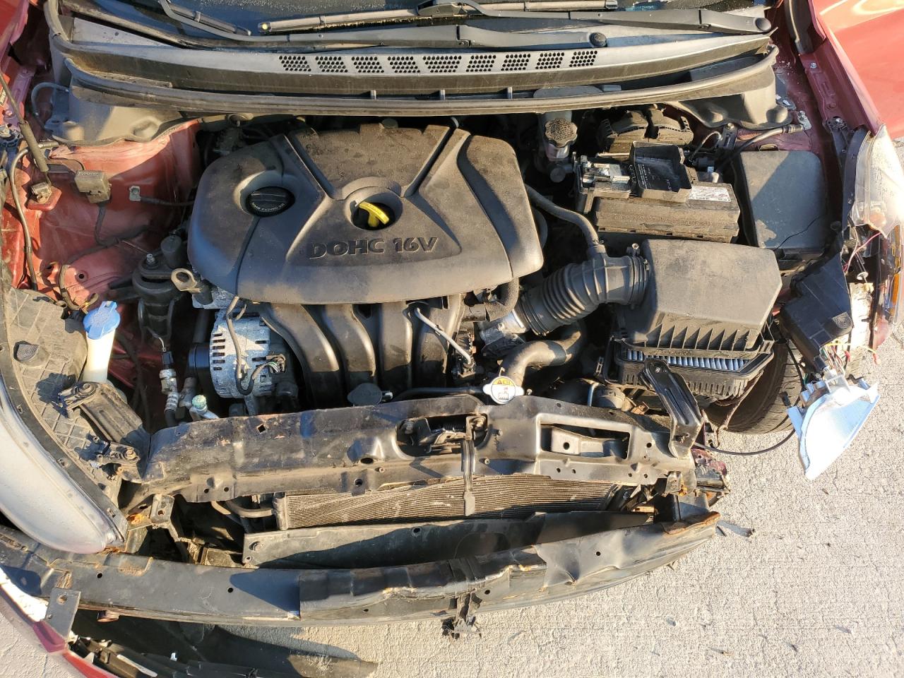 2013 Hyundai Elantra VIN 5NPDH4AE7DH453472 Copart auction photo, front end damage thumbnail 11