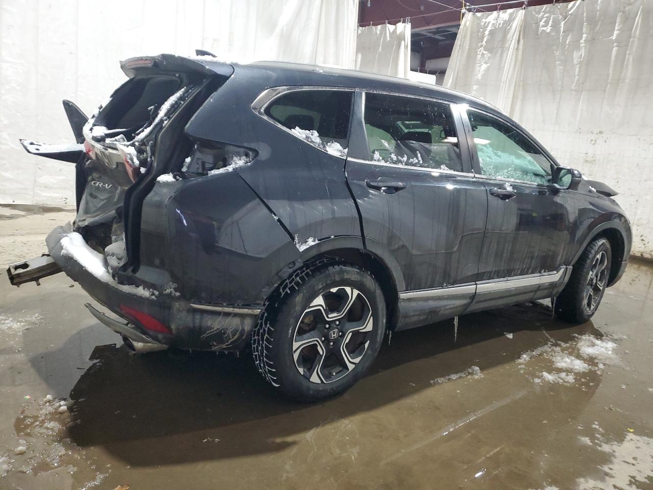 2019 Honda CR-V VIN 2HKRW2H90KH602147 Copart auction photo, front end / rear end damage thumbnail 3