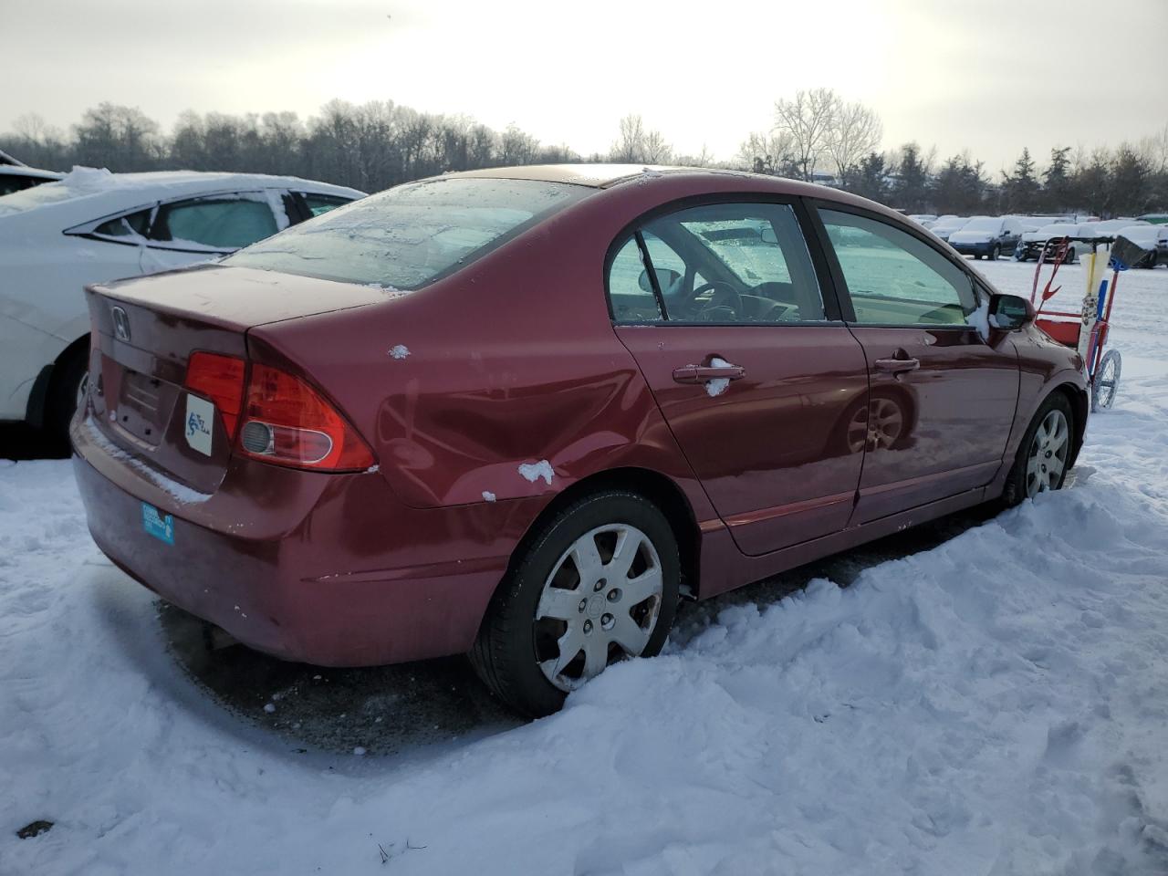 2008 Honda Civic VIN 1HGFA16568L012732 Copart auction photo, rear end damage thumbnail 3