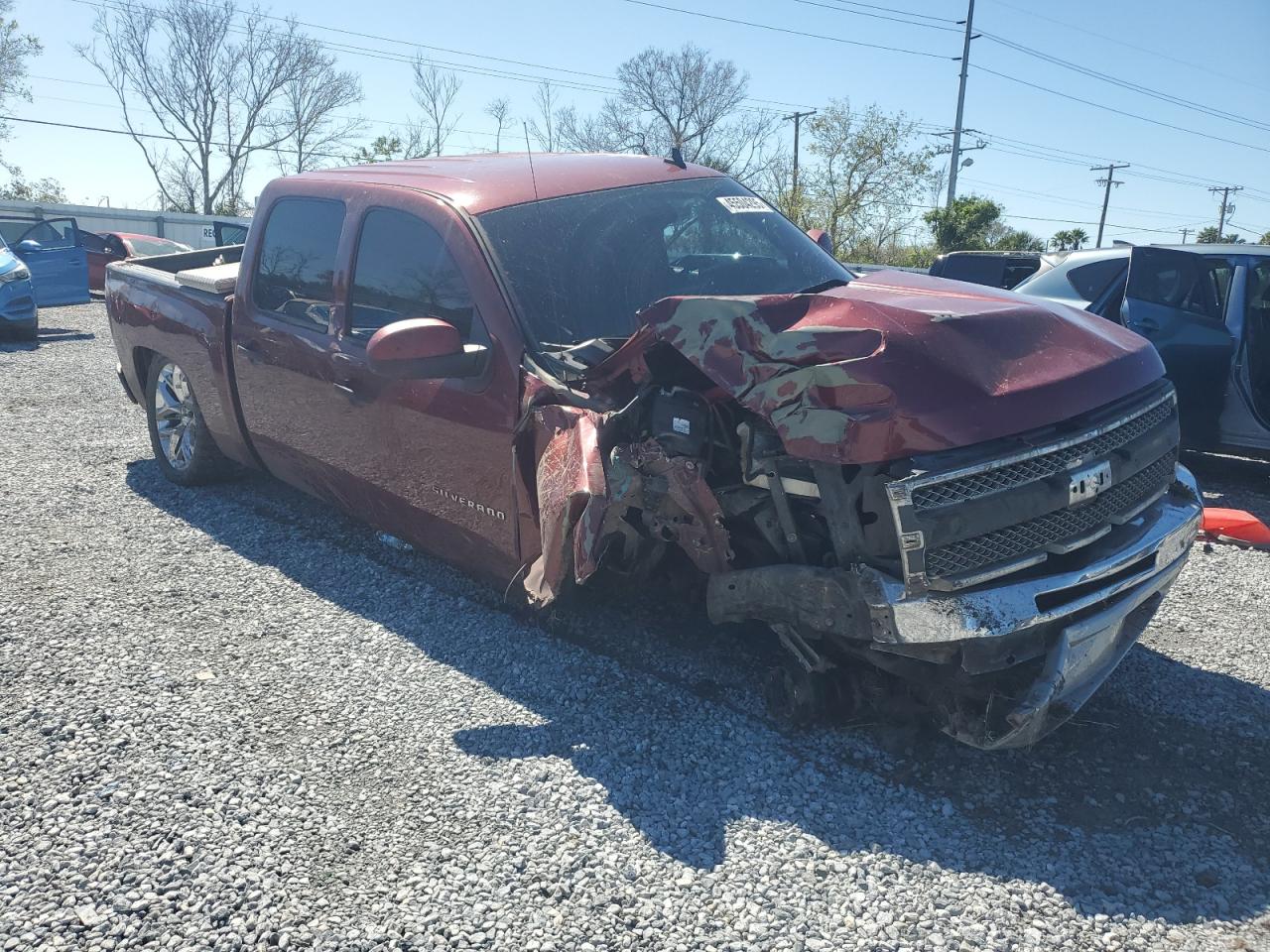 2013 Chevrolet Silverado VIN 3GCPKSE7XDG381089 Copart auction photo, all over damage thumbnail 4