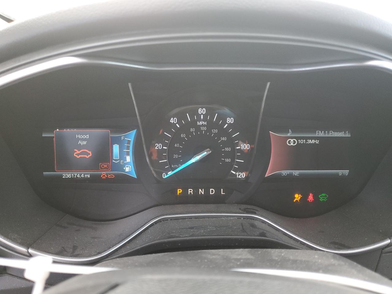 2014 Ford Fusion VIN 3FA6P0RU8ER283594 Copart auction photo, front end / side damage thumbnail 9