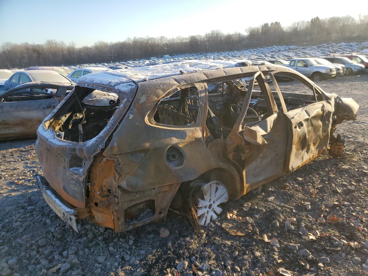 2017 Subaru Outback VIN 4S4BSAFC5H3316459 Copart auction photo, burn damage thumbnail 3