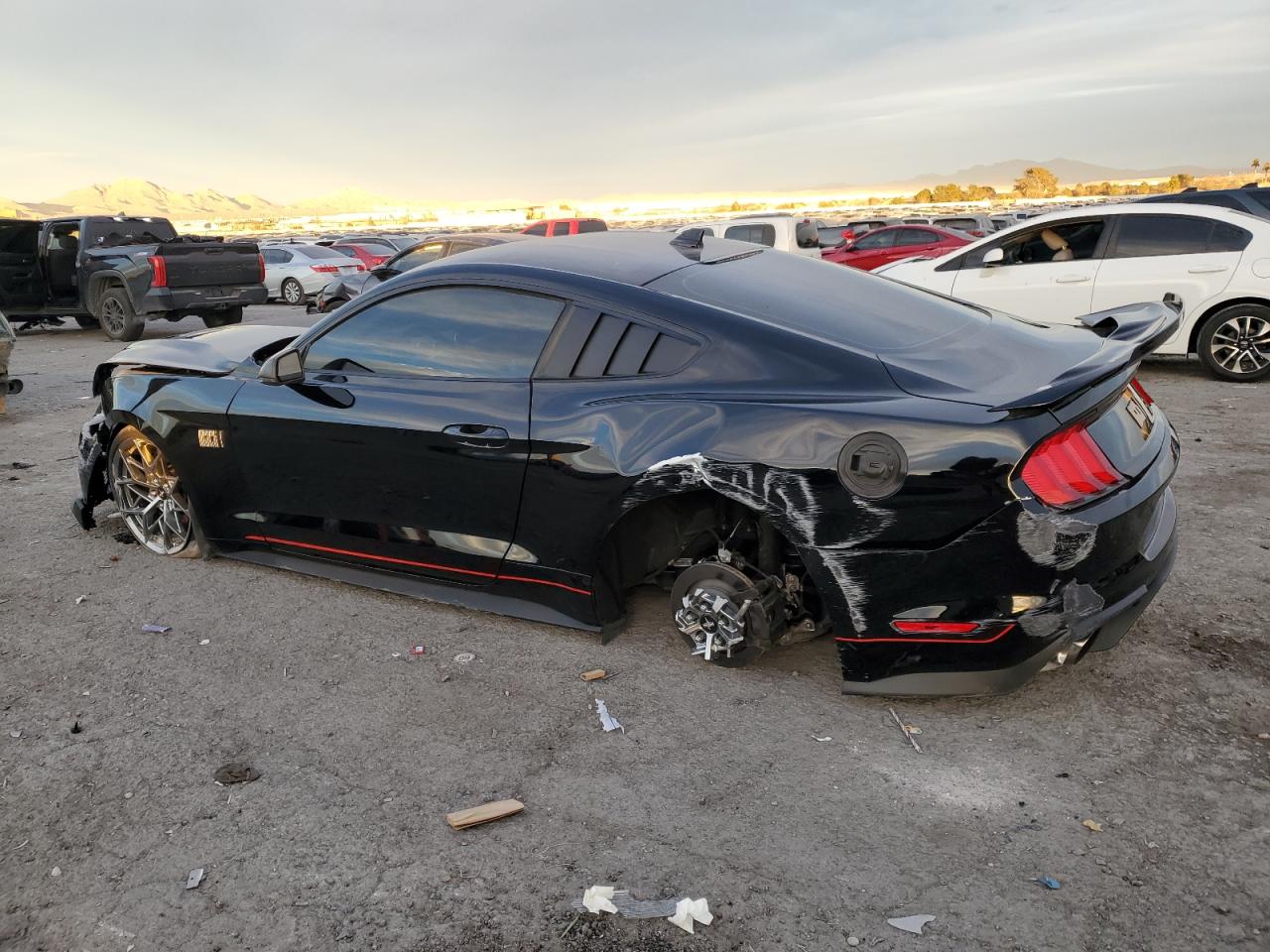 2021 Ford Mustang VIN 1FA6P8R0XM5555396 Copart auction photo, all over damage thumbnail 2