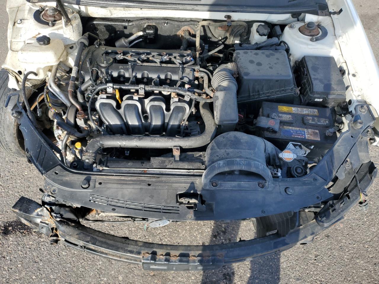 2009 KIA Optima VIN KNAGE228X95291859 Copart auction photo, rollover damage thumbnail 12