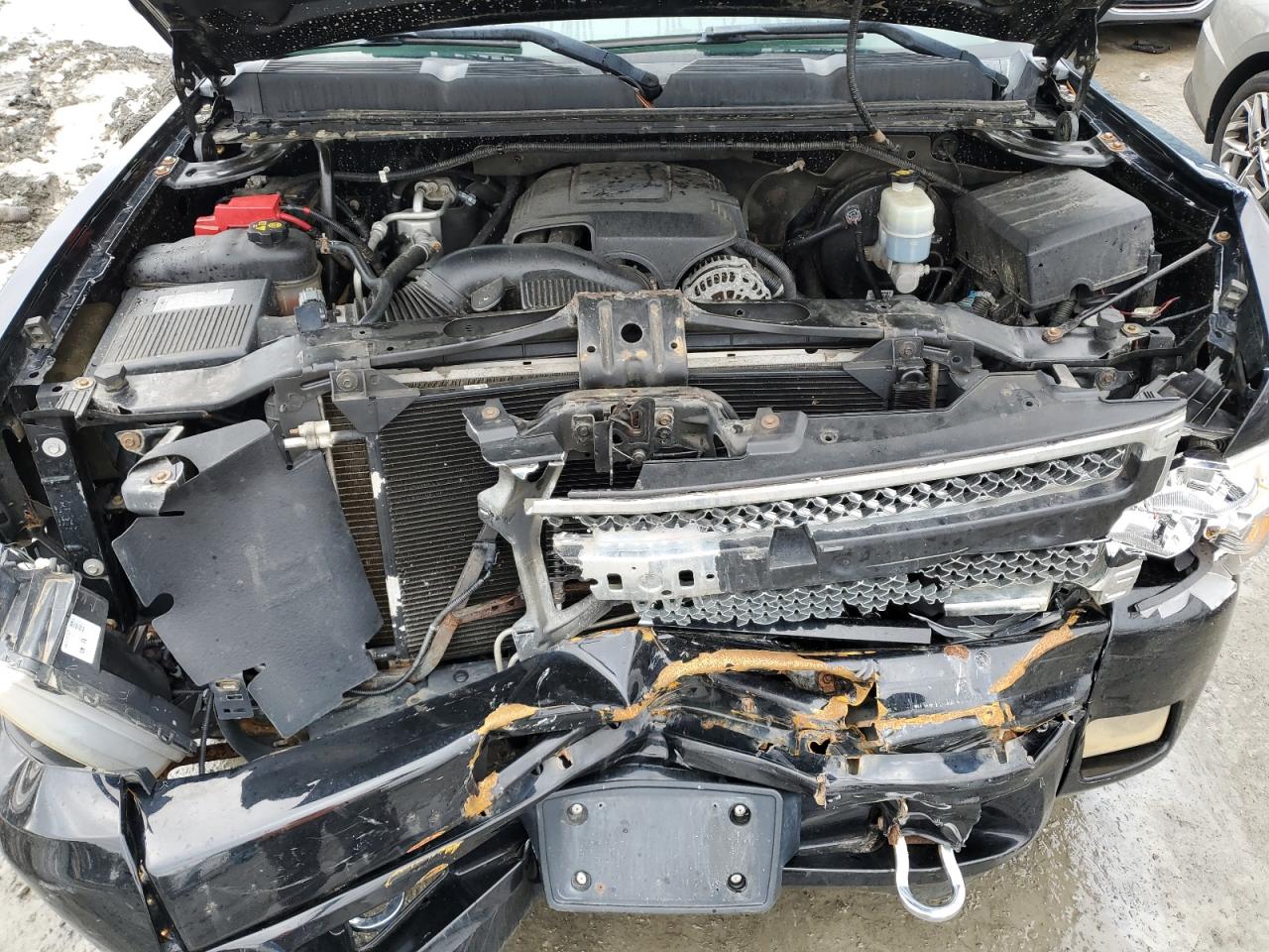 2011 Chevrolet Silverado VIN 1GCRKSE33BZ146889 Copart auction photo, front end / side damage thumbnail 11