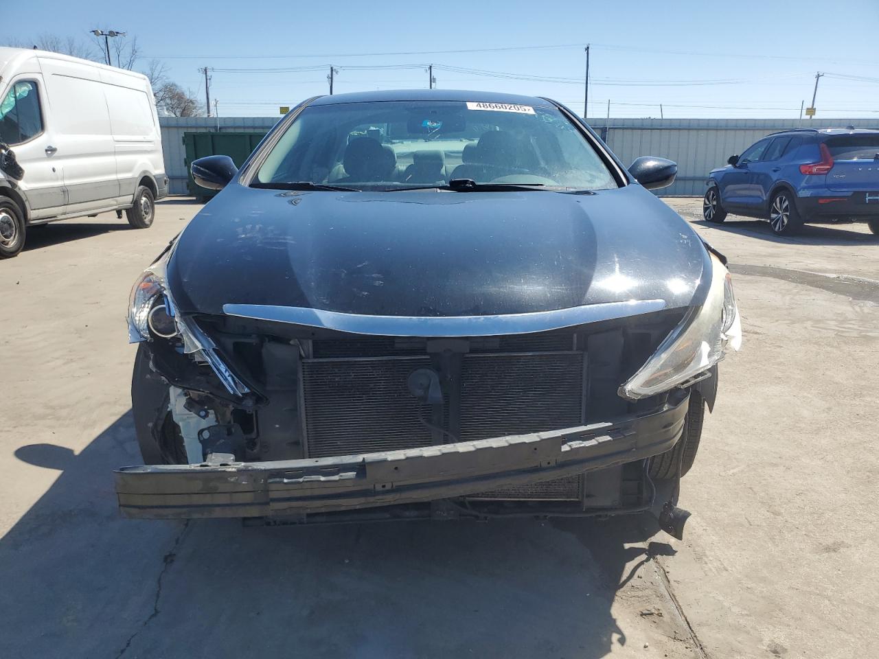 2013 Hyundai Sonata VIN 5NPEB4AC8DH778037 Copart auction photo, front end / hail damage thumbnail 5