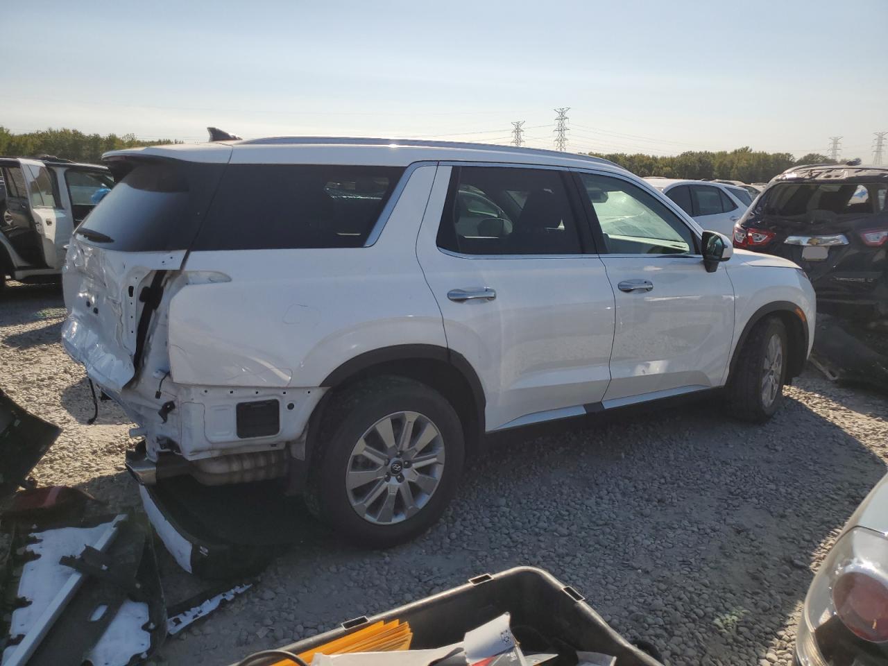 2023 Hyundai Palisade VIN KM8R24GE8PU614299 Copart auction photo, rear end damage thumbnail 3