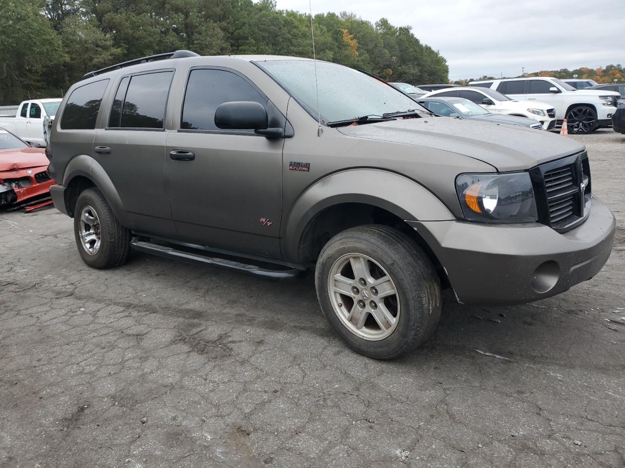 2008 Dodge Durango VIN 1D8HD48278F100482 Copart auction photo, burn damage thumbnail 4