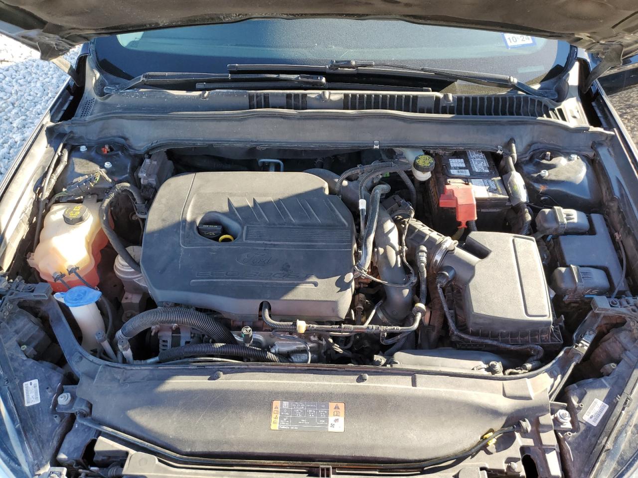 2016 Ford Fusion VIN 3FA6P0HD8GR383859 Copart auction photo, rear end damage thumbnail 12