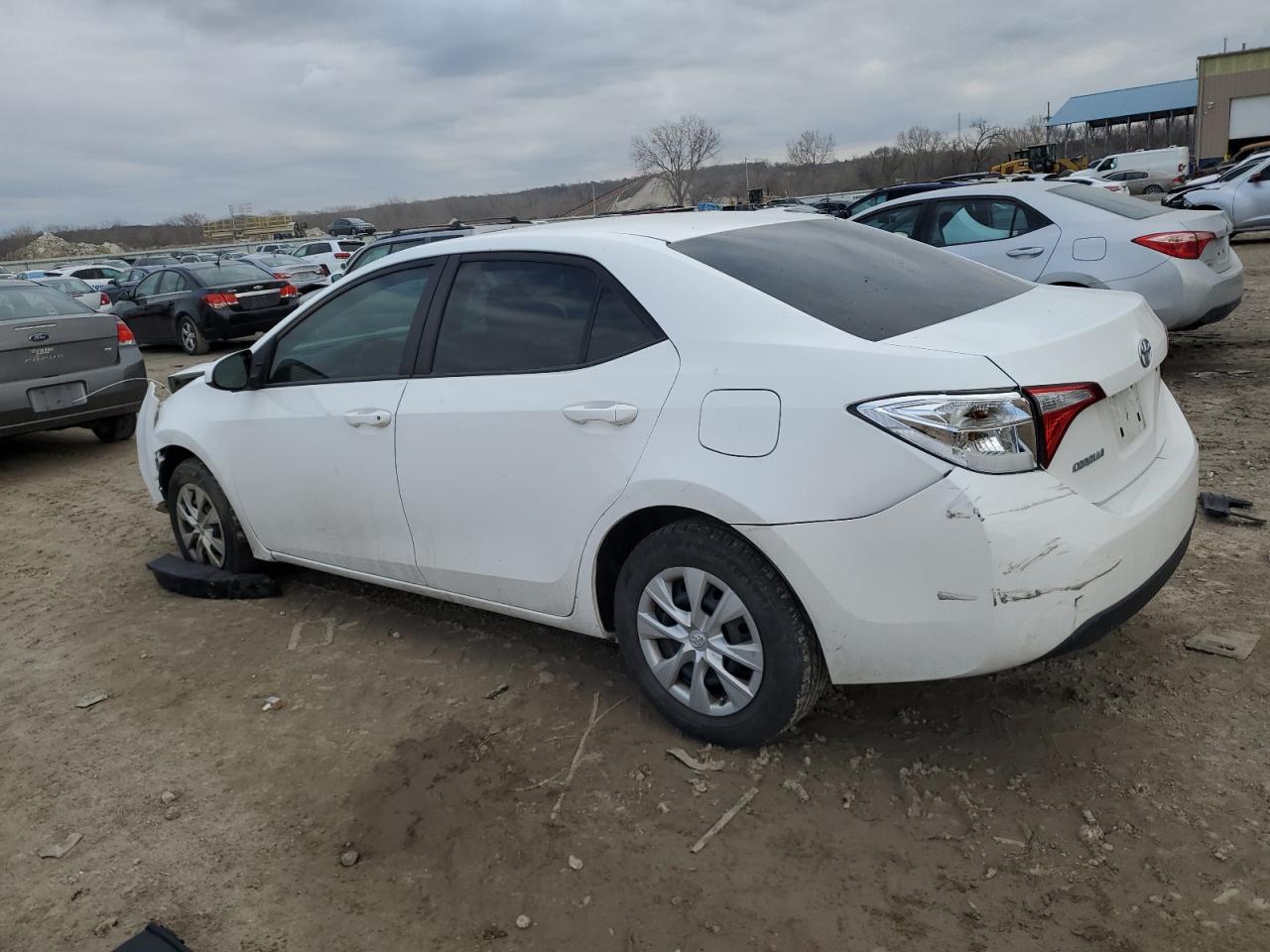 2015 Toyota Corolla VIN 2T1BURHEXFC237594 Copart auction photo, all over / vandalism damage thumbnail 2