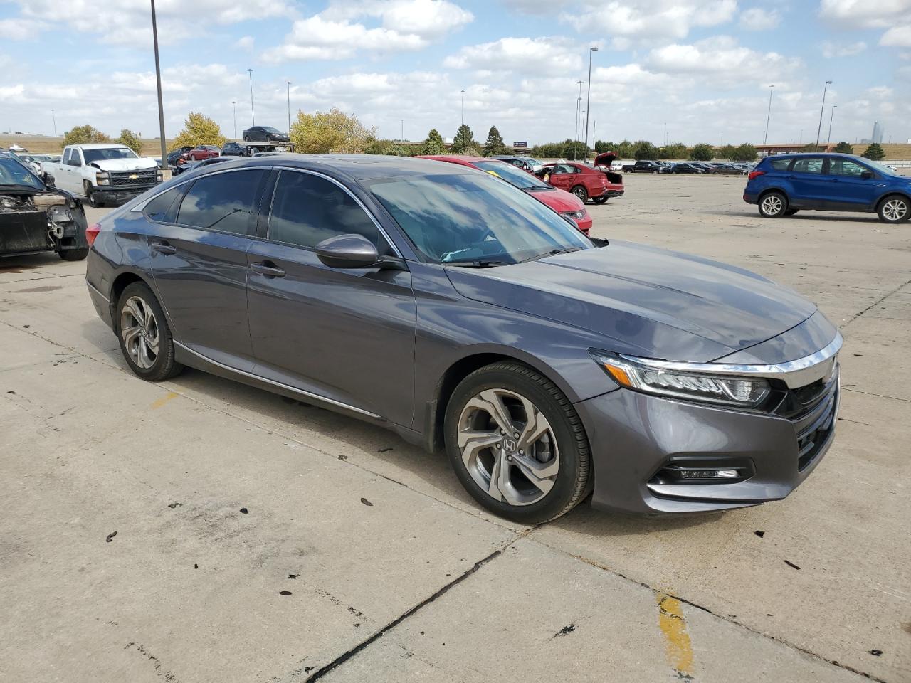 2019 Honda Accord VIN 1HGCV1F54KA110748 Copart auction photo, front end / minor dent/scratches damage thumbnail 4