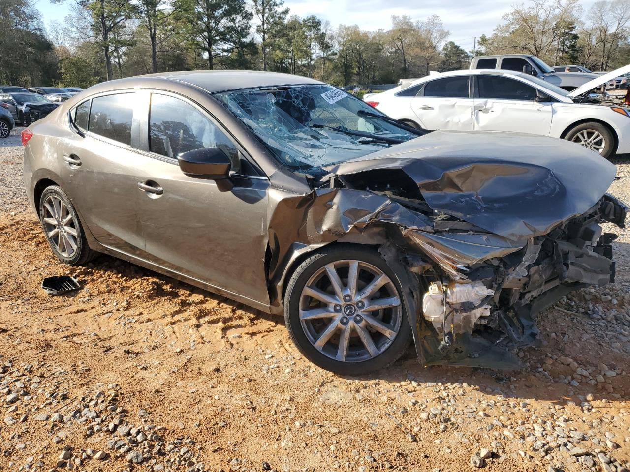 2017 Mazda 3 VIN JM1BN1V79H1105664 Copart auction photo, front end damage thumbnail 4