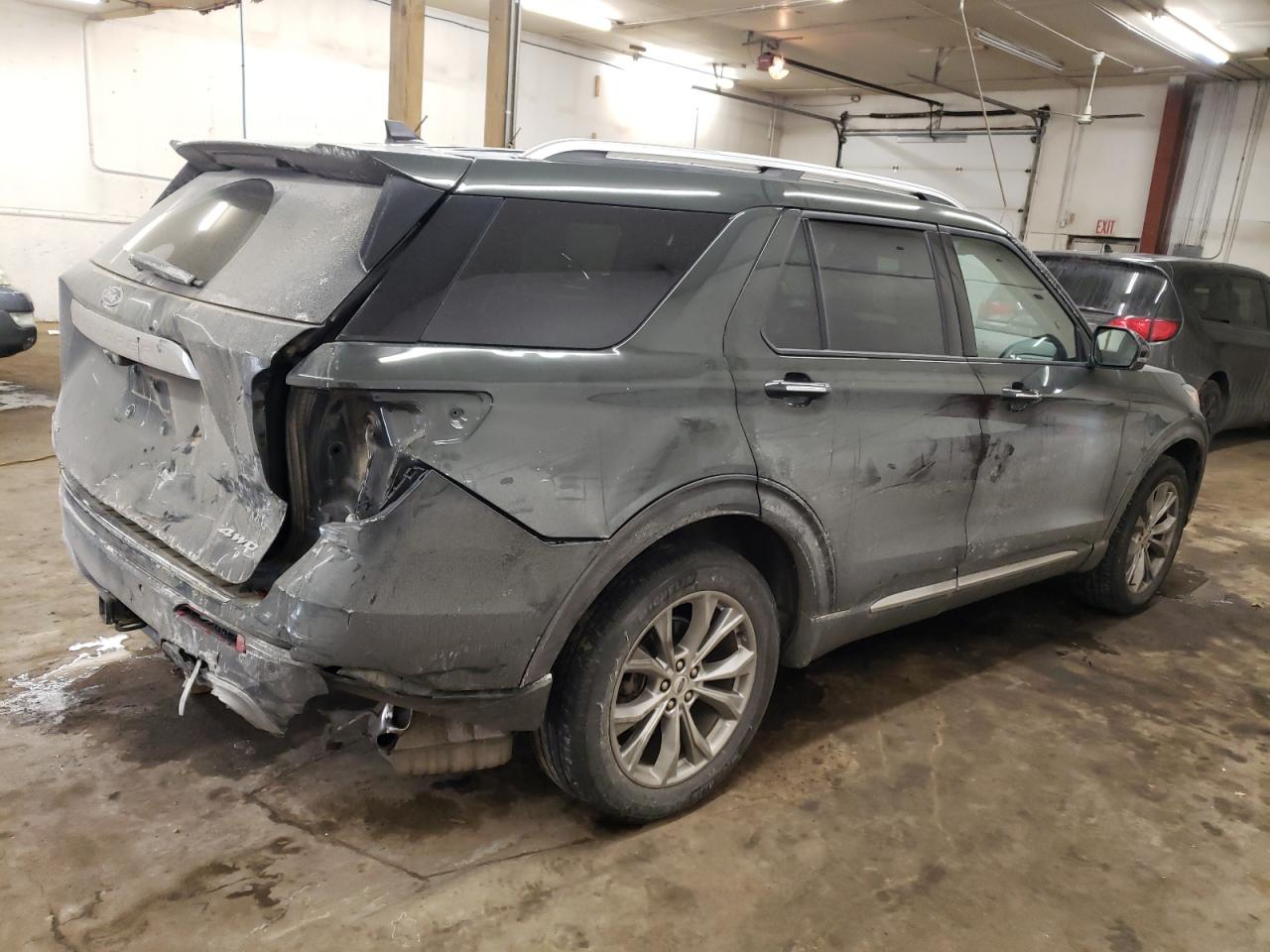 2022 Ford Explorer VIN 1FMSK8FHXNGB23474 Copart auction photo, rear end damage thumbnail 3