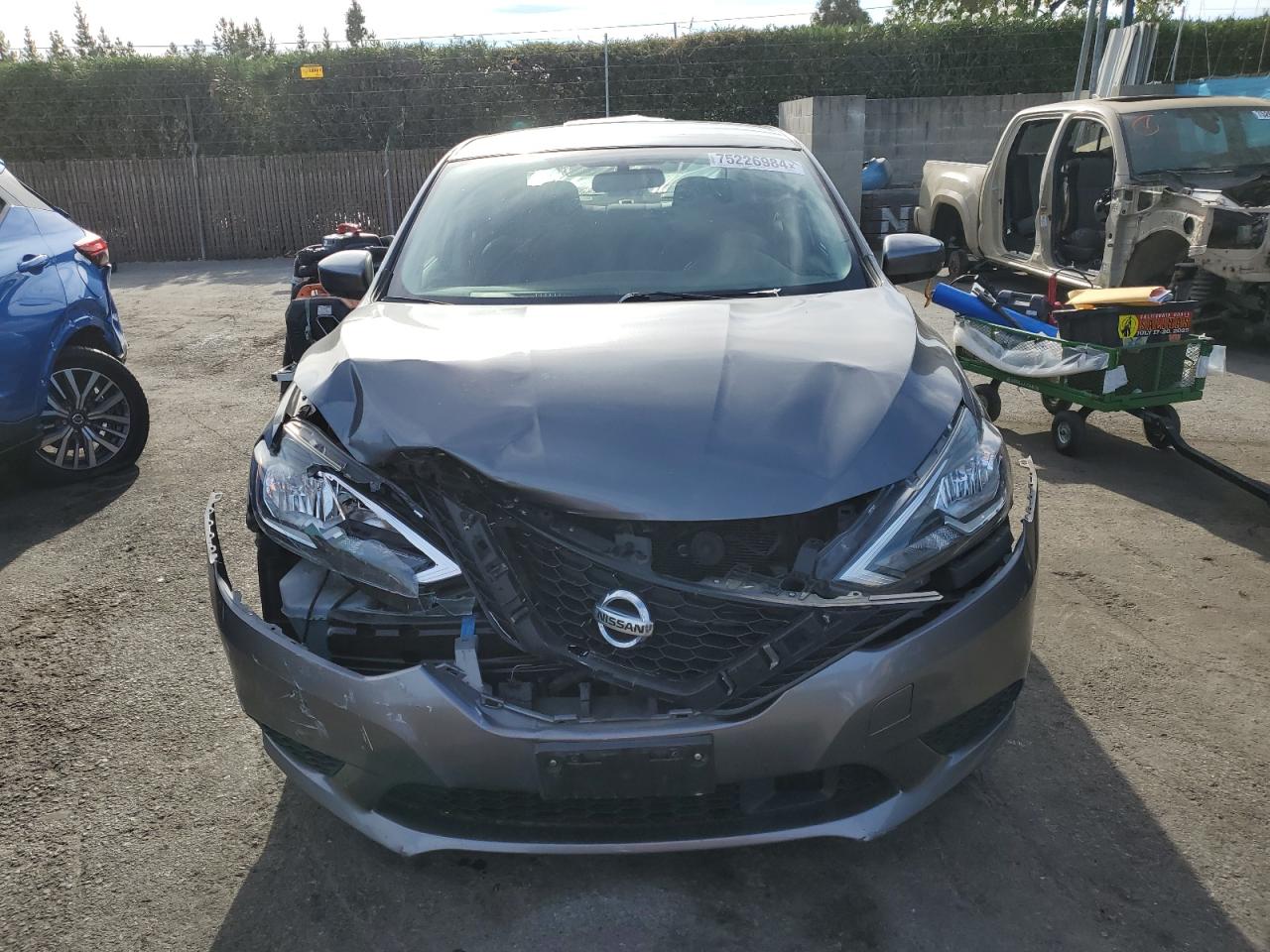 2018 Nissan Sentra VIN 3N1AB7AP2JY245492 Copart auction photo, front end damage thumbnail 5