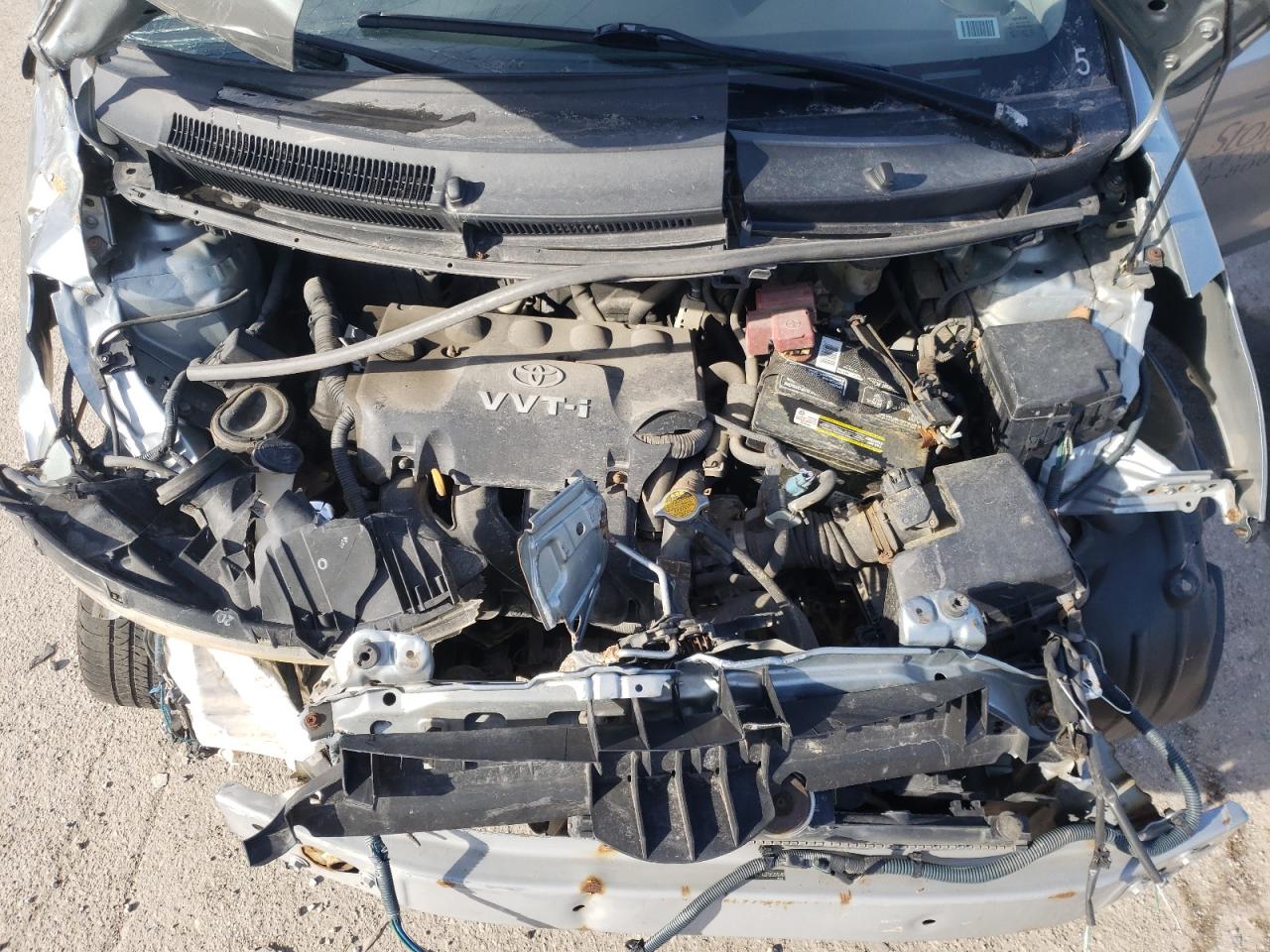 2008 Toyota Yaris VIN JTDJT923185204540 Copart auction photo, front end / rear end damage thumbnail 12