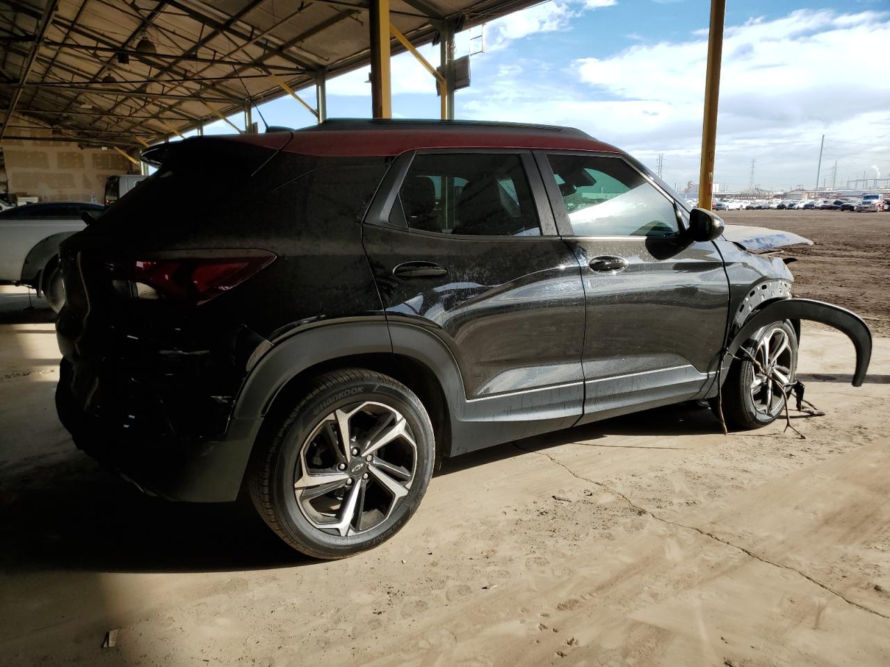 2021 Chevrolet TrailBlazer VIN KL79MTSL1MB075236 Copart auction photo, front end / mechanical damage thumbnail 3