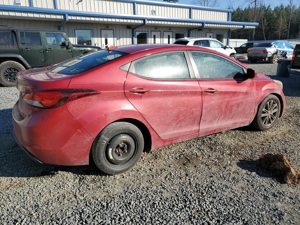 2015 Hyundai Elantra VIN KMHDH4AE7FU350718 Copart auction photo, front end damage thumbnail 3