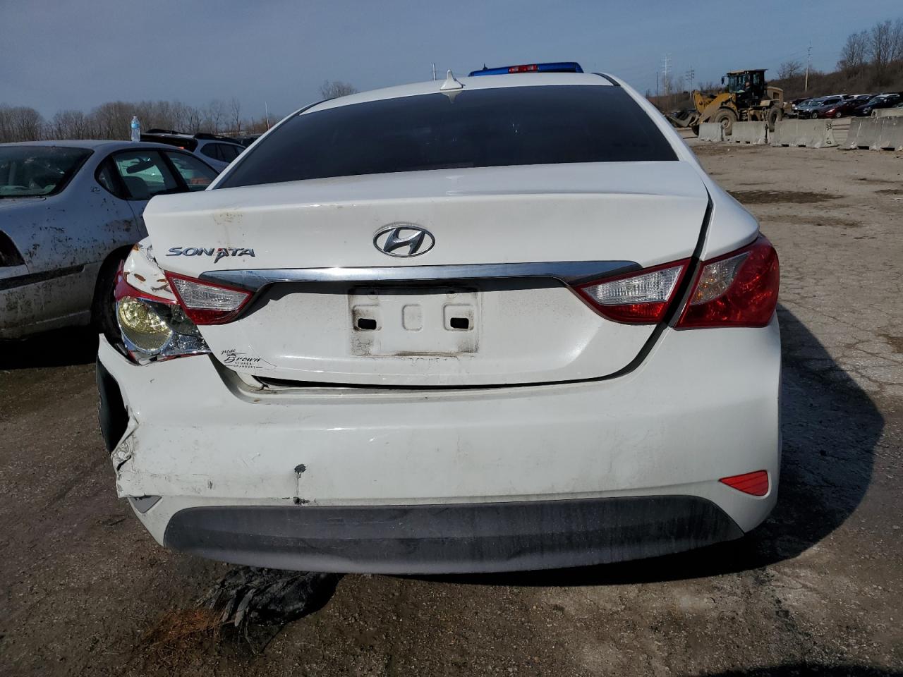 2014 Hyundai Sonata VIN 5NPEB4AC7EH872959 Copart auction photo, rear end / side damage thumbnail 6