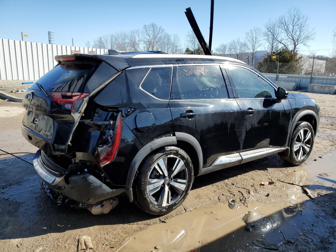 2021 Nissan Rogue VIN 5N1AT3CB5MC761407 Copart auction photo, rollover damage thumbnail 3