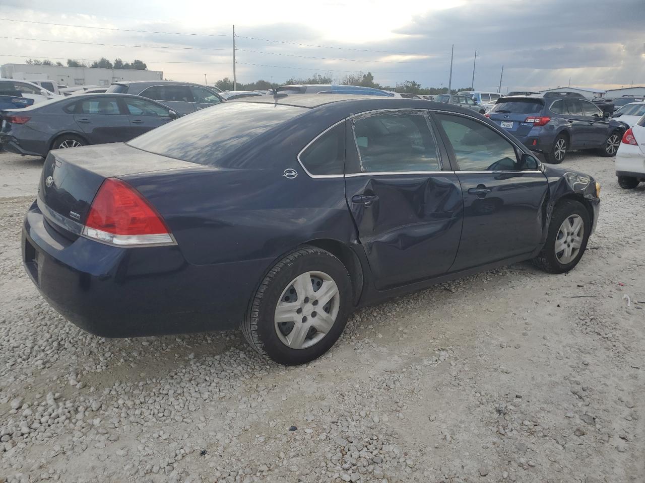 2008 Chevrolet Impala VIN 2G1WB58K789197444 Copart auction photo, side damage thumbnail 3