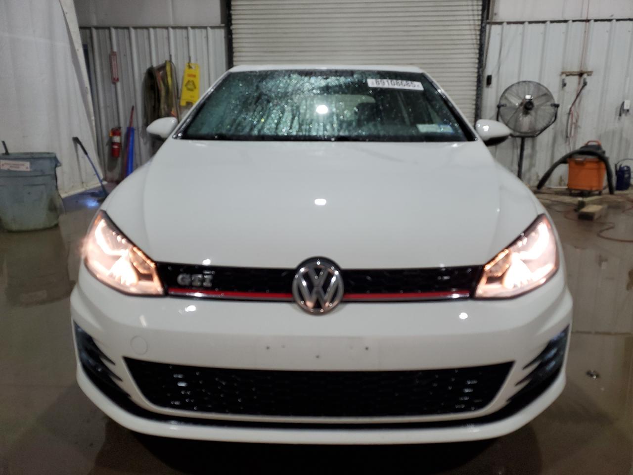 2017 Volkswagen GTI VIN 3VW5T7AU4HM010575 Copart auction photo, top/roof damage thumbnail 5