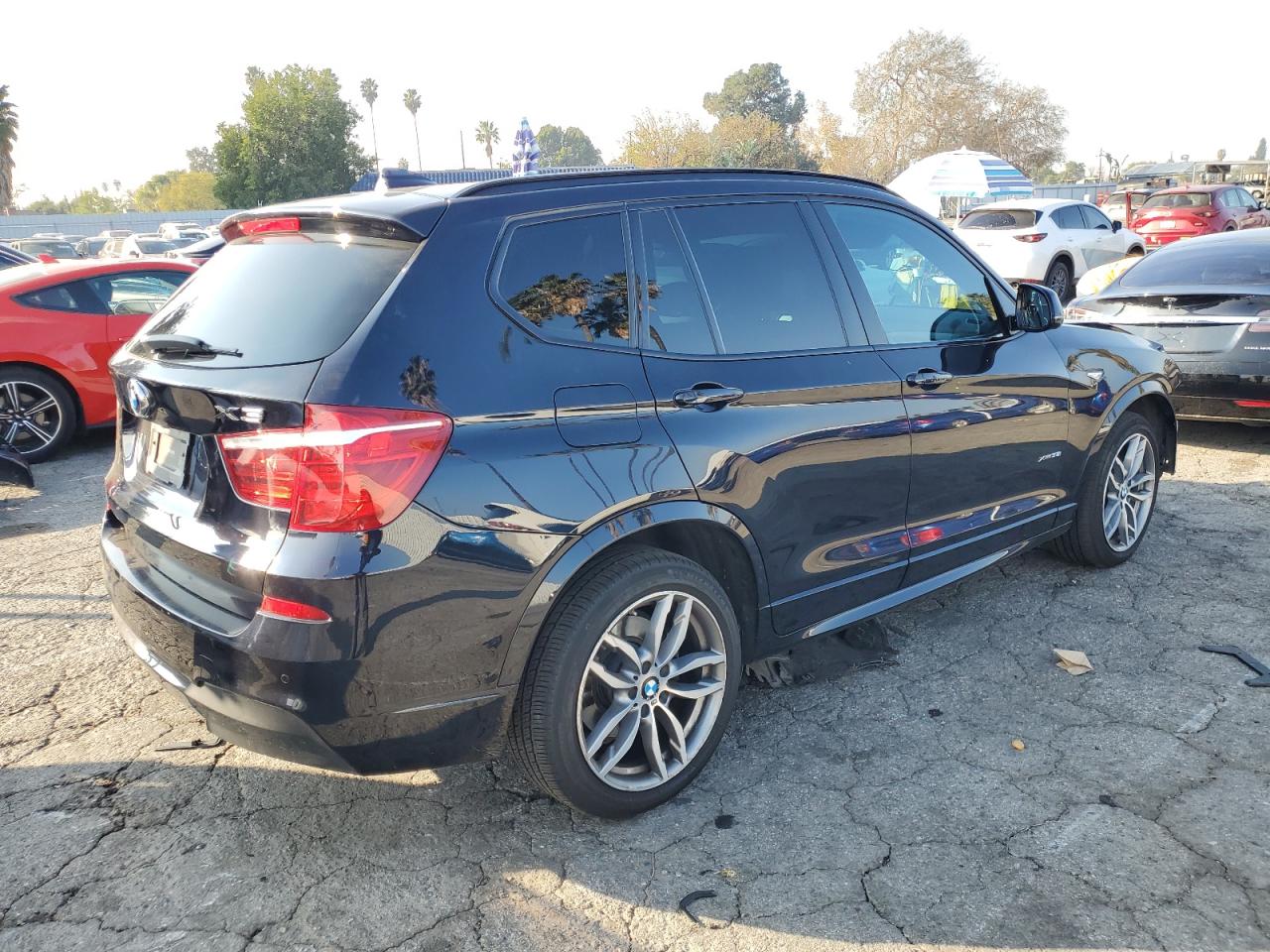 2017 BMW X3 VIN 5UXWX7C58H0U42945 Copart auction photo, front end / minor dent/scratches damage thumbnail 3