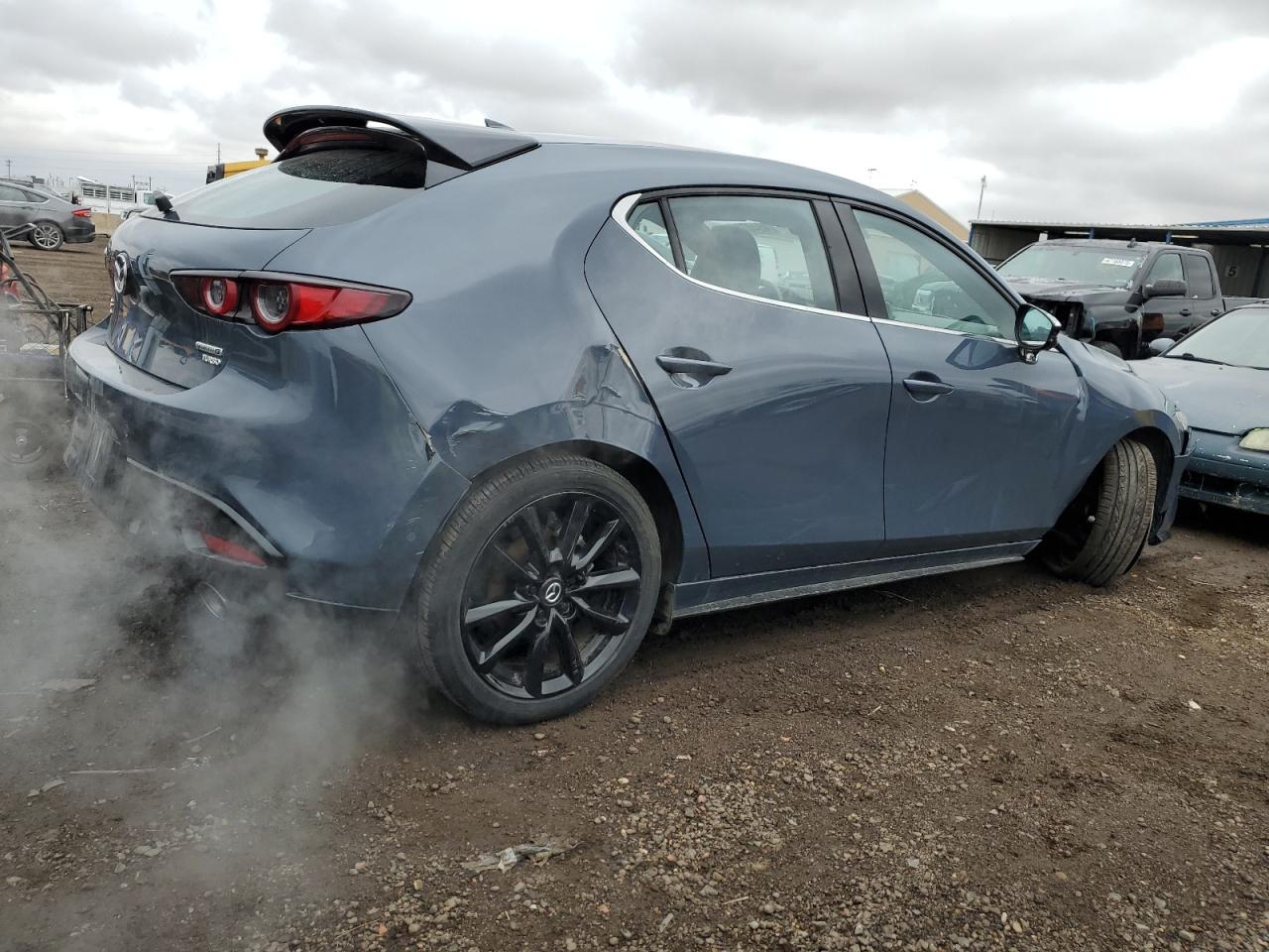2021 Mazda 3 VIN JM1BPBNY5M1403955 Copart auction photo, front end / rear end damage thumbnail 3