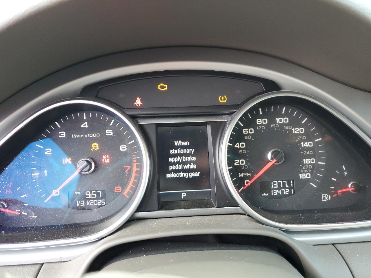 2015 Audi Q7 VIN WA1LGAFE9FD008563 Copart auction photo, front end damage thumbnail 9