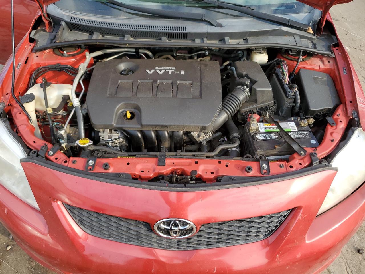 2009 Toyota Corolla VIN 2T1BU40EX9C149924 Copart auction photo, front end / side damage thumbnail 11