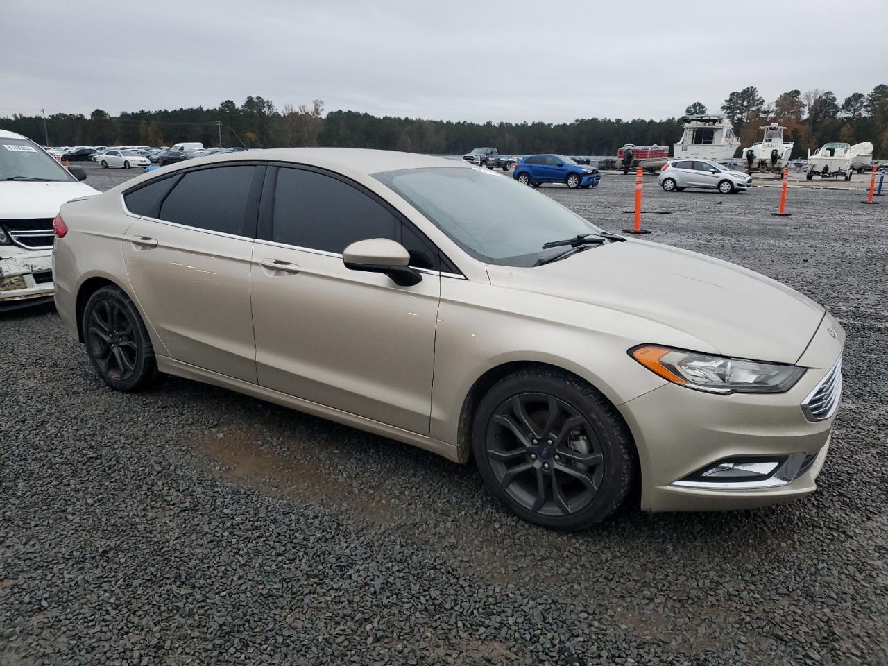 2018 Ford Fusion VIN 3FA6P0HD6JR237970 Copart auction photo, front end damage thumbnail 4