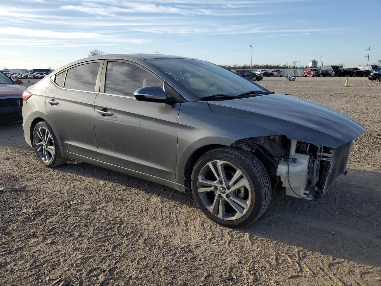 2017 Hyundai Elantra VIN KMHD84LF5HU148811 Copart auction photo, front end / minor dent/scratches damage thumbnail 4